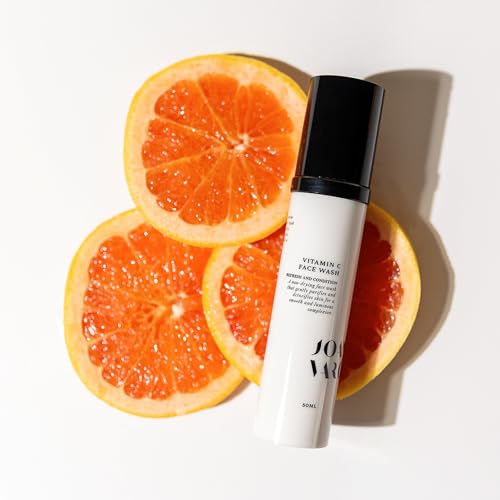Joanna Vargas Vitamin C Face Wash for Women ? Hydrating Daily Facial Cleanser with Witch Hazel, Hyaluronic Acid & Galactoarabinan ? Gentle Clarifying Face Wash for Dry or Dull Skin ? 120ml