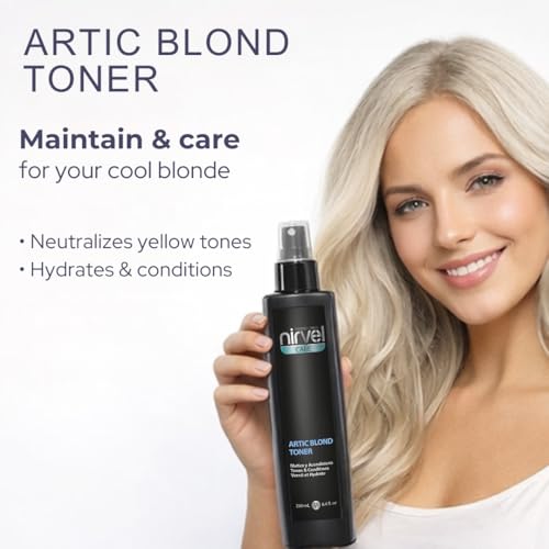 Nirvel Artic Blond Leave-In Toner – Anti-Yellow Violet