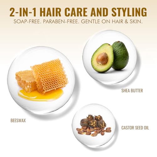 Dolahair Hair Wax Stick for Flyaways & Sleek Styles (2 Pack)