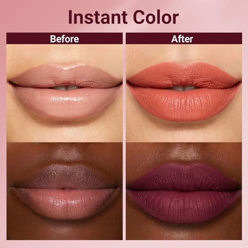 Matte Lipstick Set - Mocha & Plum Duo for Women