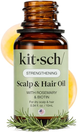 Kitsch Rosemary Hair & Scalp Oil with Biotin - Pre-Wash Hair Treatment, 10ml