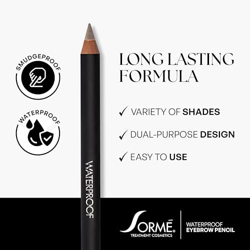 Sormé Waterproof Eyebrow Pencil - True Taupe with Brush
