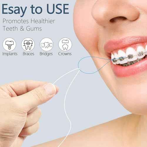 Floss Threaders Dental Floss Threader for Braces Bridges 400PCS(4Pack)