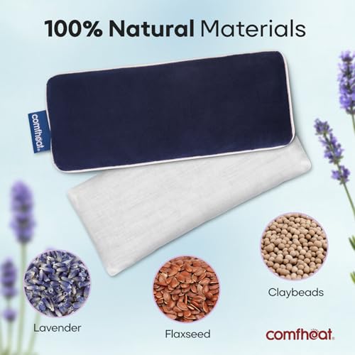 Lavender Weighted Eye Pillow with Flaxseed & Clay Beads