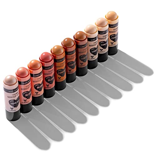 wet n wild MegaGlo Makeup Stick, Buildable Color, Versatile Use, Cruelty-Free & Vegan - Pink Floral Majority