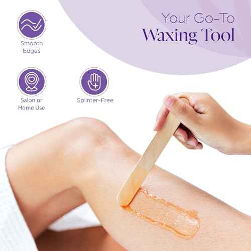 150 Wooden Wax Stick ? Applicator Sticks for Hair Removal ? Disposable Popsicle & Craft Sticks ? Professional Salon & Home Supplies ? For Hot Wax, Hard Wax, Stripless & Brazilian Treatments