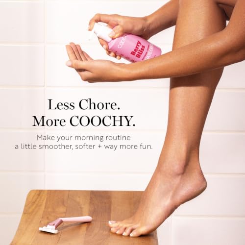 Coochy 32 oz Moisturizing Shave Cream for Sensitive Areas - Frosted Cake Scent