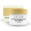 La Vie Protective Anti-Aging Face Cream ? Day Cream with Hyaluronic Acid, Shea Butter & Vitamins ? Firming Face Cream with SPF & Aloe Vera ? 1.7Fl Oz