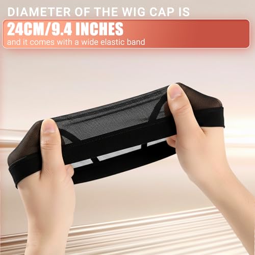 Smilco Mesh Wig Caps 6 Pack Stretchable Nylon Dome