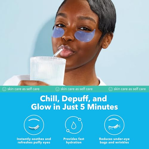 Patchology On Ice Cooling Blue Under Eye Patches for Puffy Dark Circles 15ct