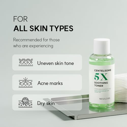 Centelsome 5X Soothing Toner 6.76 fl oz/200ml | Hydrating & Calming Korean Facial Toner with Green Tea, Centella Asiatica & Exosomes | Supports Sensitive, Dry & Acne-Prone Skin