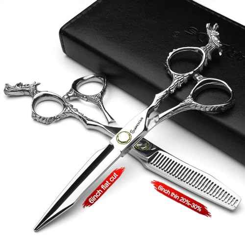 6/7/8/9 inch Professional Hair Cutting Thinning Scissors Barber Shears Hairdressing Salon Set (6-inch 2pc)