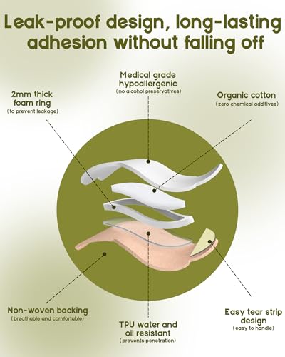 Castor Oil Patches for Belly Button, 54 Pack Disposable