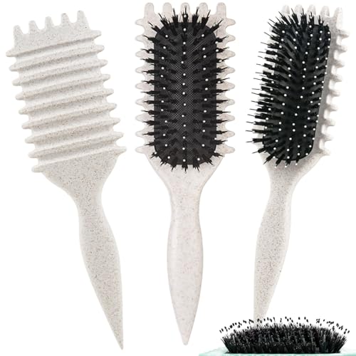 Curly Hair Brush - Ergonomic Curl Defining Comb for All Hair Types
