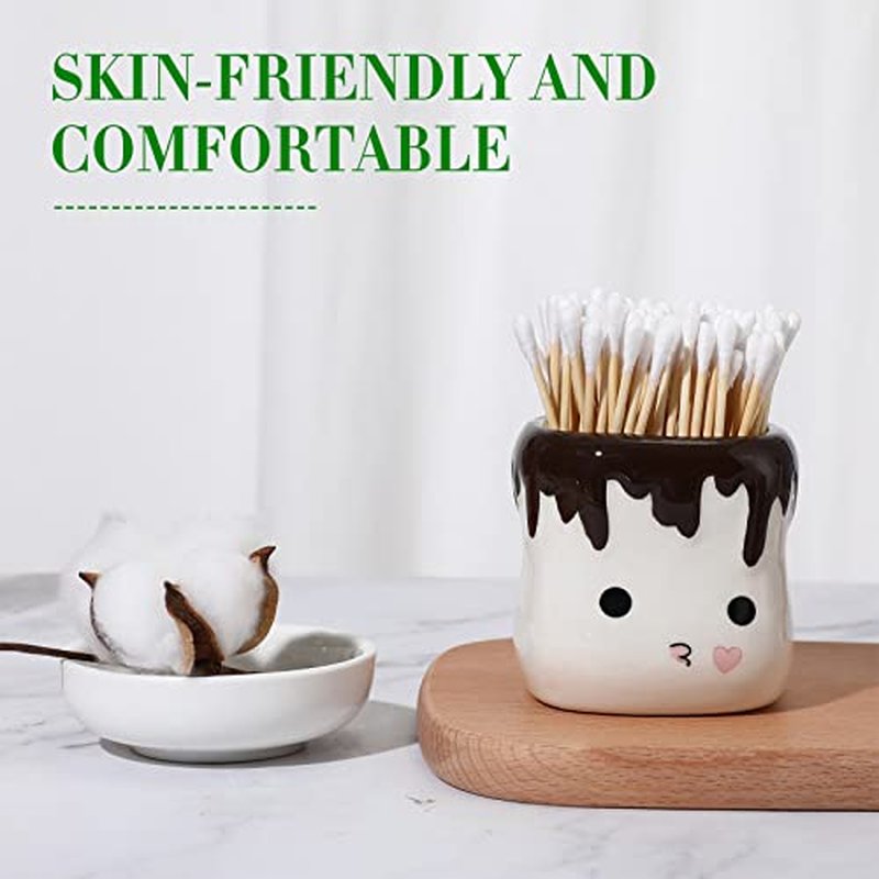 10000 Pc Cotton Swabs with Wooden Sticks Bulk Ear Buds