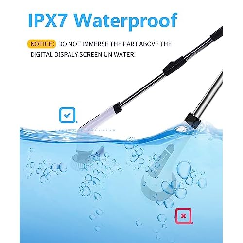 Electric Spin Scrubber Cleaning Brush: Cordless Power Shower Scrubber for Cleaning Bathroom Tub Tiles Car with Long Handle | Portable E Spin Bathtub Spinning Cleaner Scrub Brush Household Use Supplies