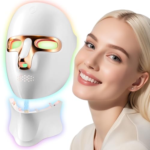 ONLUKY Cordless Red Light Therapy Mask for Face - Rechargeable LED