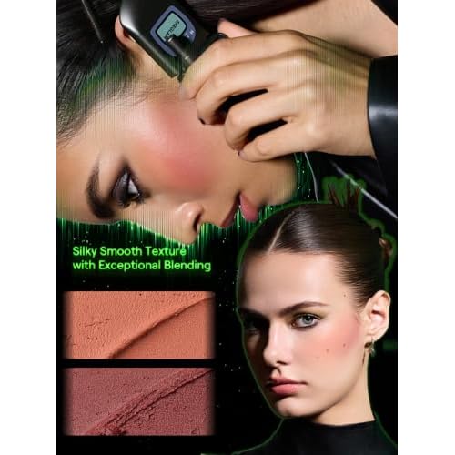 SHEGLAM The Matrix Going Digital Two-Tone Blush Lightweight Buildable Soft Blush for Cheek