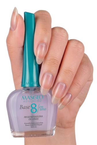 MASGLO 8-in-1 Nail Regenerator Base Coat, Strengthening & Anti-Aging Treatment