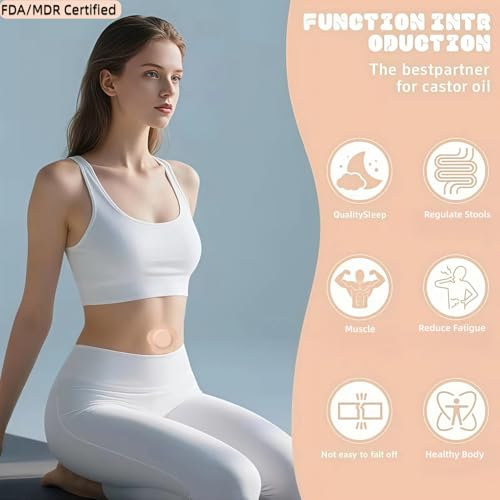 Castor Oil Patches – FDA/CE Certified Self-Adhesive Belly Button