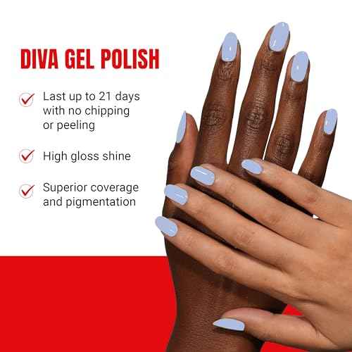 DND Diva Gel Polish Set, Soda Poppin Collection, UV/LED GelPolish and Air Dry Nail Lacquer, Matching Chip-Free Polish Duo, 0.5 Fl Oz Each