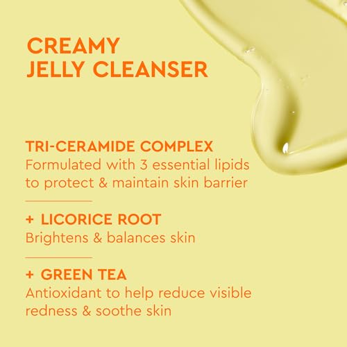 BYOMA Creamy Jelly Cleanser & Moisturizing Gel Cream Bundle - Gentle Face Wash + Lightweight Gel Lotion with Ceramides, Niacinamide & Green Tea ? Supports Skin Barrier - 5.91 fl oz + 1.69 fl oz
