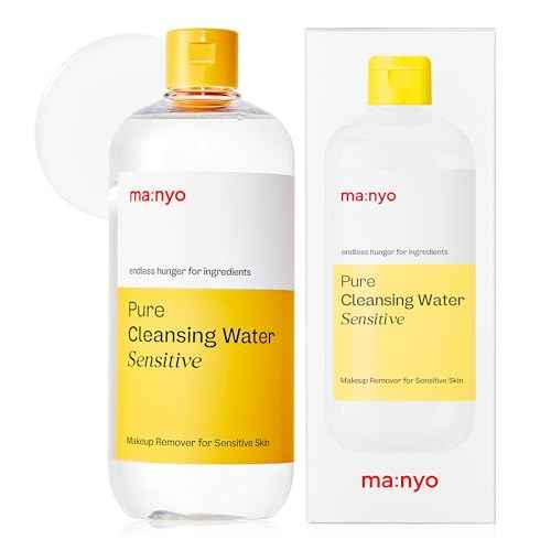 ma:nyo Pure Cleansing Water | Triple Micellar Technology for Sensitive Skin, Makeup Remover & Hydrating Cleanser, Korean Skincare 16.9 fl oz (500ml)