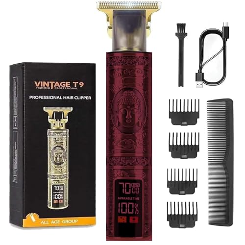 Rechargeable Cordless Beard Trimmer for Men (Slate Taupe)