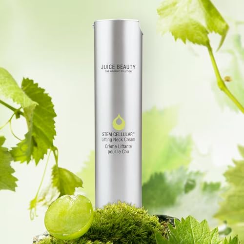 Juice Beauty Stem Cellular Peptide Lifting Neck Cream - 50 mL - Tightens and Smooths + Reduces Fine Lines and Wrinkles - Vegan, Cruelty Free