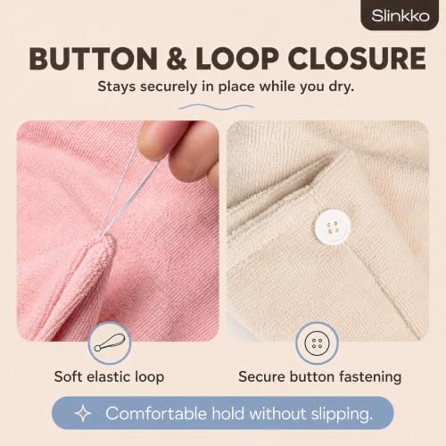 Microfiber Hair Towel Wrap for Women - Quick Dry & Ultra Absorbent