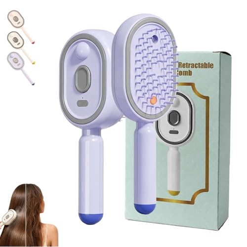 Electric Air Cushion Brush with Water Mist Spray for Frizzy Hair