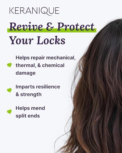 Keranique Damage Control Conditioner 8 Fl Oz Hydrating Hair Treatment for Dry Damaged Hair