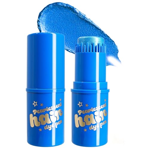 Temporary Hair Color Wax Stick - Shimmer Blue Hair Chalk