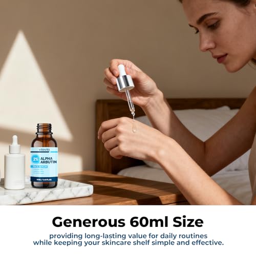 2% Alpha Arbutin Face Serum (2 Fl oz), Alpha Arbutin 2% + HA for Men and Women, Face Serum with Niacinamide & Tranexamic Acid, Hydrating Facial Serum with Centella, Ginseng & Hyaluronic Acid