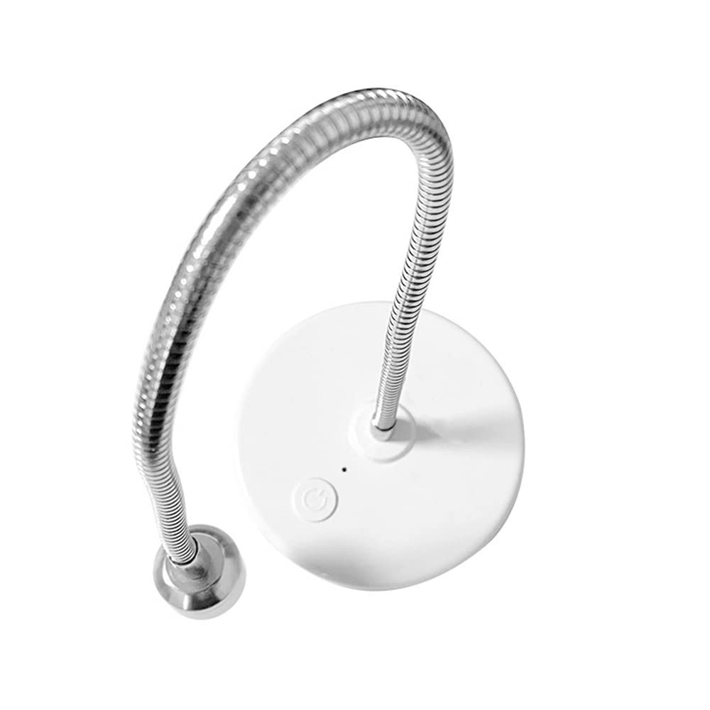 YIZHUO 3W UV/LED Nail Lamp, Flash Cure Light for Gel-X & Semi-Cured Gel Strips, Portable Rechargeable Gooseneck Design, Cordless Nail Dryer for Home Salon Use