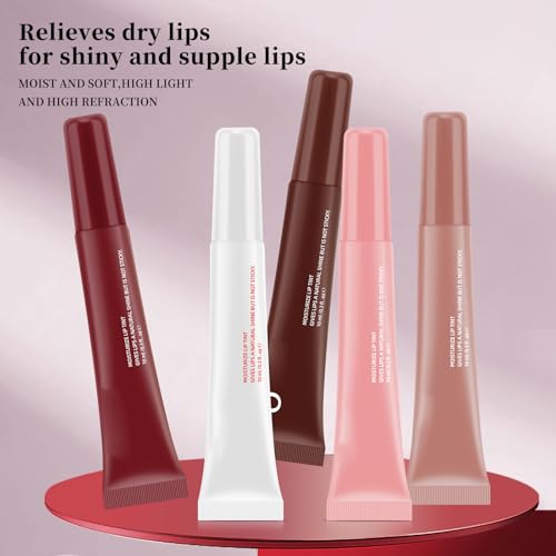 5-Piece Hydrating Lip Gloss Set - High Shine Jelly Finish