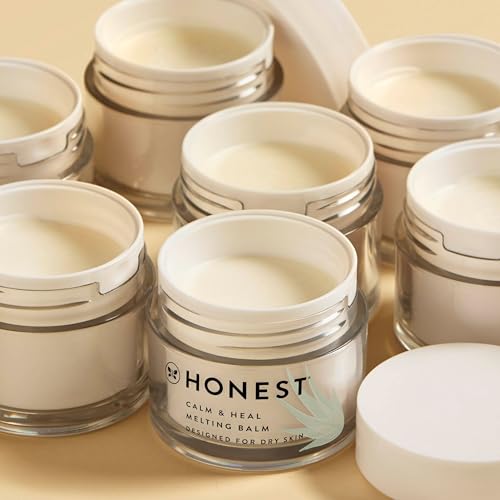 Honest Beauty Calm + Heal Melting Balm for Dry + Sensitive Skin | Allantoin + Calming Phyto-Blend | Vegan + Cruelty Free | 1.7 oz