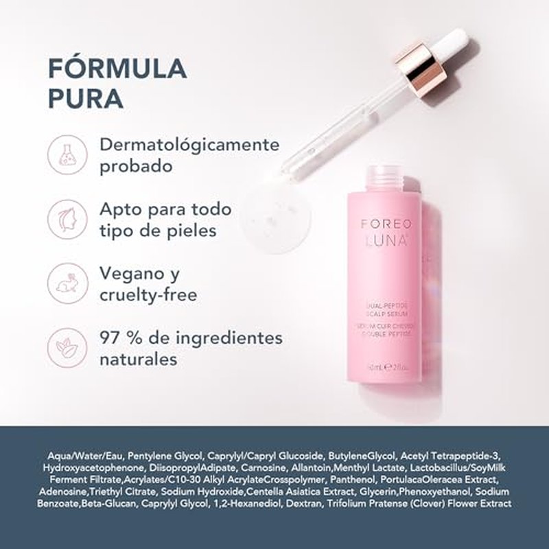 FOREO LUNA Dual-Peptide Scalp Serum - Hair Growth & Thickening Treatment