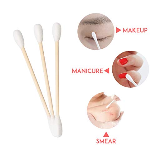 Eco-Friendly Double-Tipped Cotton Swabs - 2000 Count | Biodegradable
