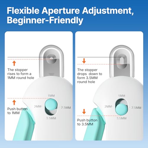 Adjustable Cat Nail Clipper with Hidden Nail File - Safe Grooming Tool for Kittens & Indoor Cats