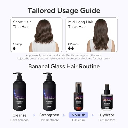 Bananal Perfumed Korean Hair Oil & Treatment Spray Duo – Argan & Amino Acids, Frizz Control, 100ml + 125ml