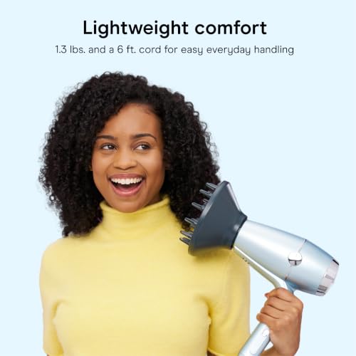 Conair SmoothWrap Ionic Hair Dryer with Diffuser & Concentrator - Mint, 1875W, 1 Pack