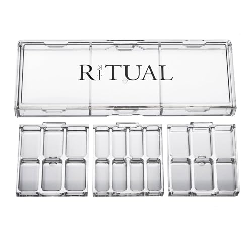 Empty Makeup Palette | 20 Wells | Modular Interchangeable Depotting System | Ritual Pro Palette 3 | Sample Bundle, Lipstick, Creams, Alcohol based makeup and paint, watercolor, Gouache, Acrylic paint