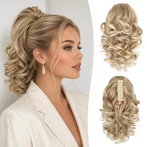12 Inch Claw Clip Ponytail Extension - Soft Wavy Synthetic Hair