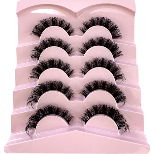 Cat Eye 3D Fluffy False Lashes 5 Pairs - Reusable