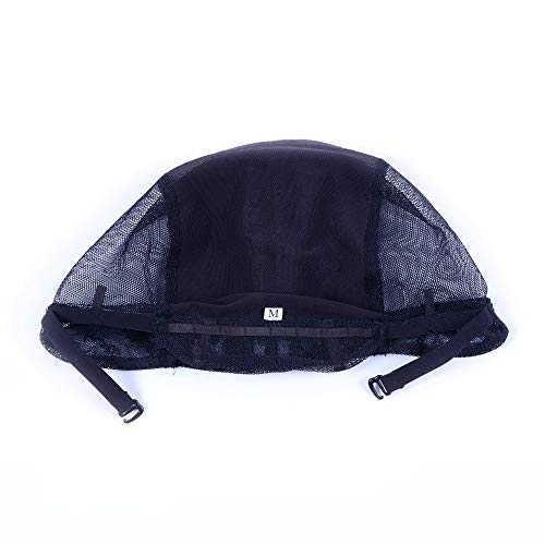 Double Lace Wig Cap - Adjustable Black M (54cm)