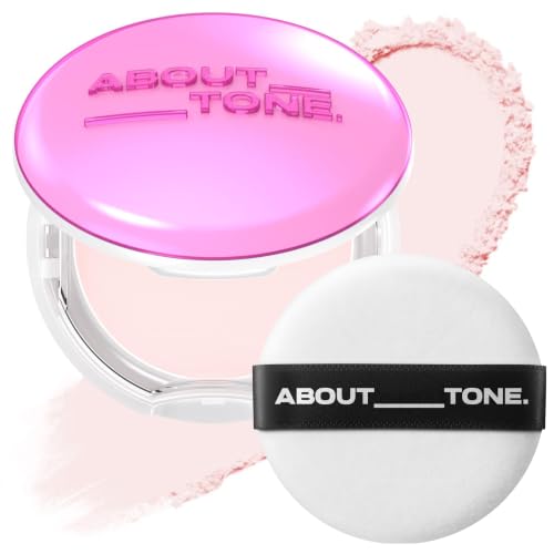 ABOUT TONE Glow Powder Pact - Pressed Powder Compact with Mirror