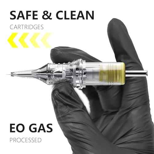 BIGWASP Classic 20Pcs 1211RS Tattoo Cartridge Needles 11RS #12 Standard Disposable 11 Round Shader Cartridges for Tattoo Machine Pen