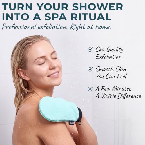 Exfoliating Glove for Body & Face - 1 Pack Korean Loofah & Body Scrubber