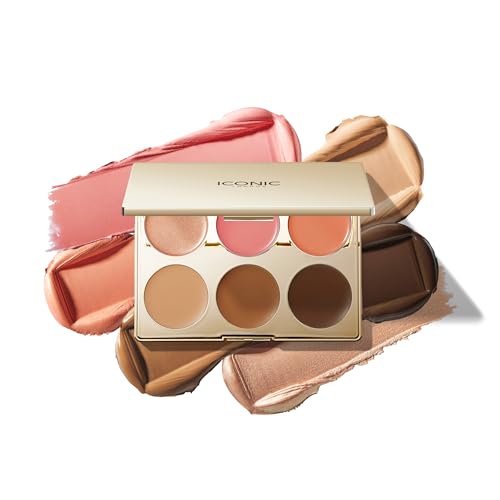 ICONIC LONDON Multi-Use Cream Blush Palette - Bronze & Highlight